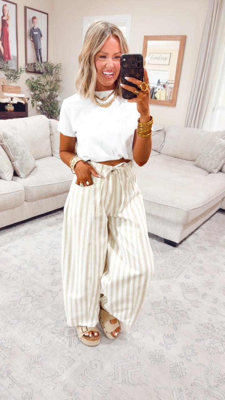 Classic Relaxed Crop Tee-White