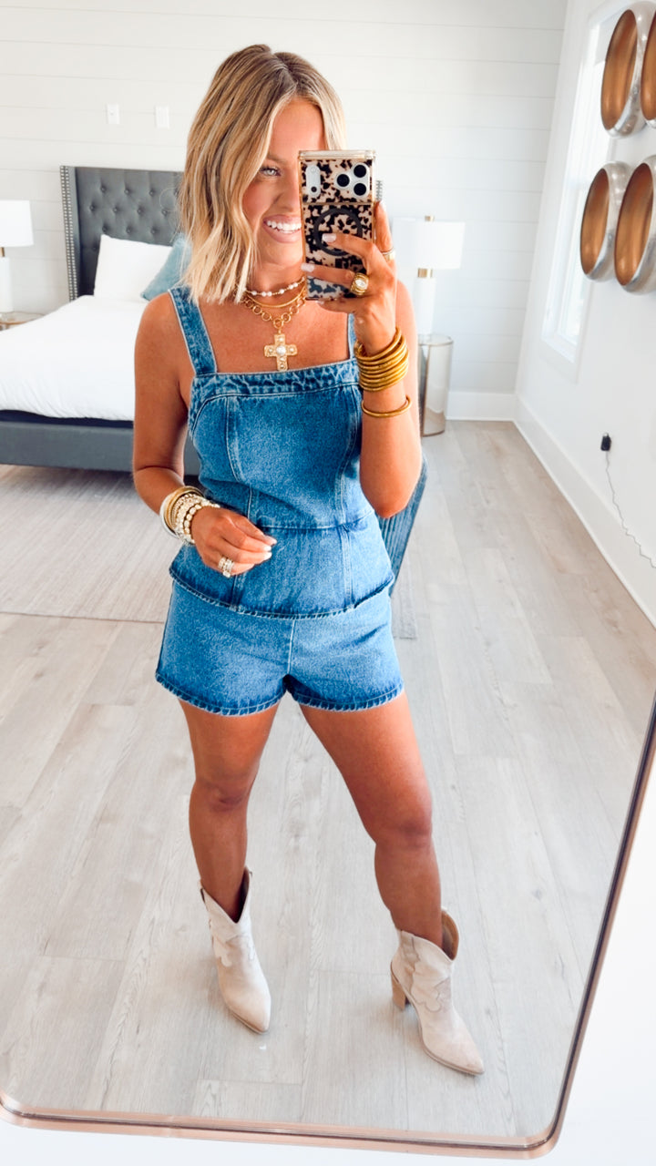 Southern Belle Peplum Romper