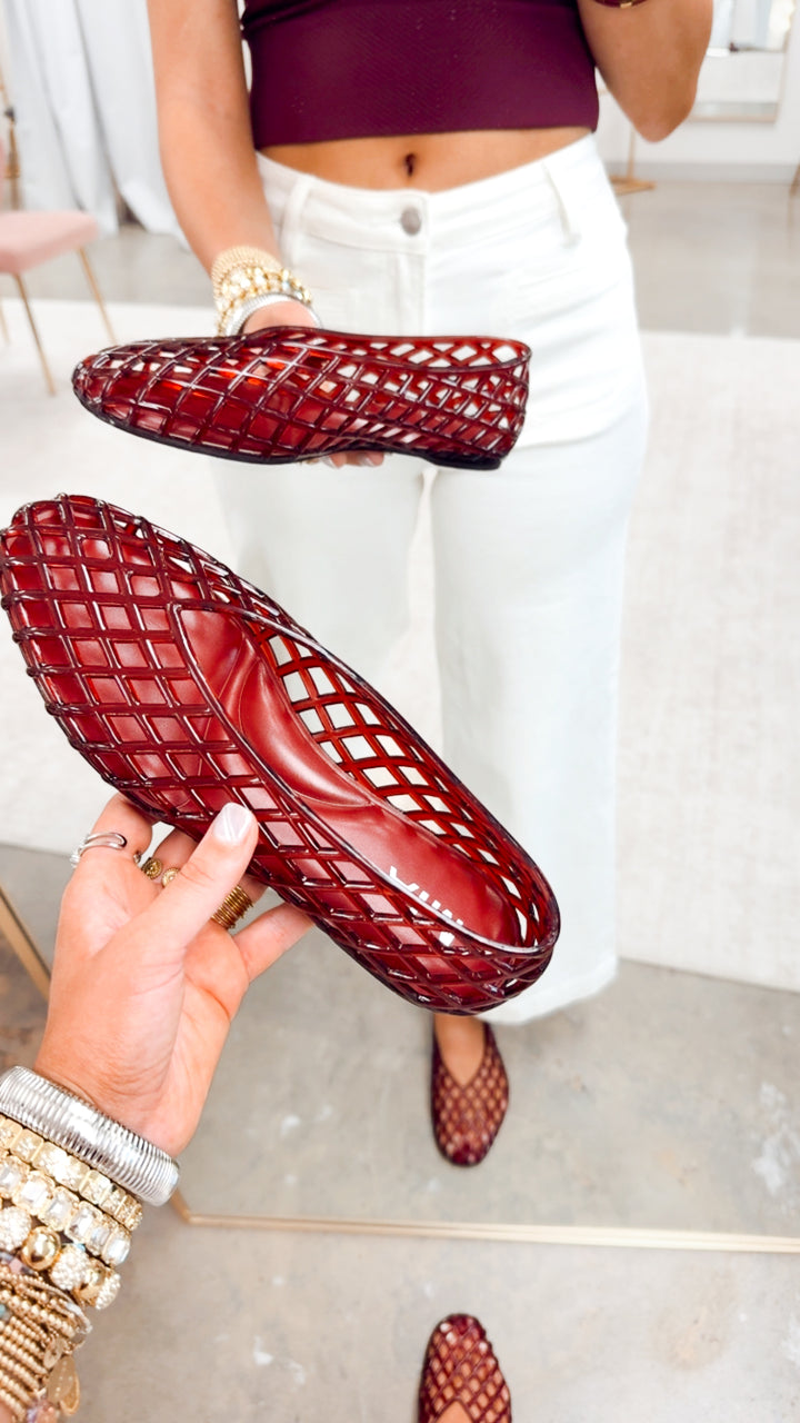 The Bali Burgundy Jelly Flat
