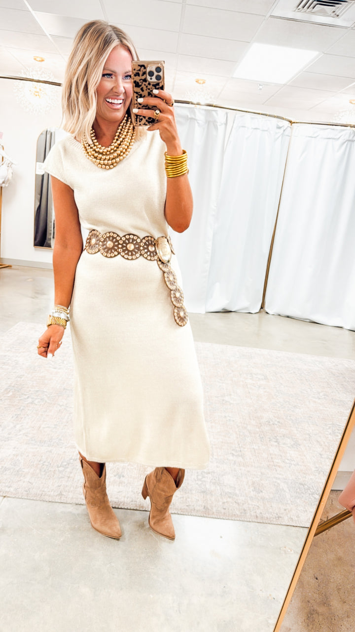 Floral Mandala Disc Hip Belt