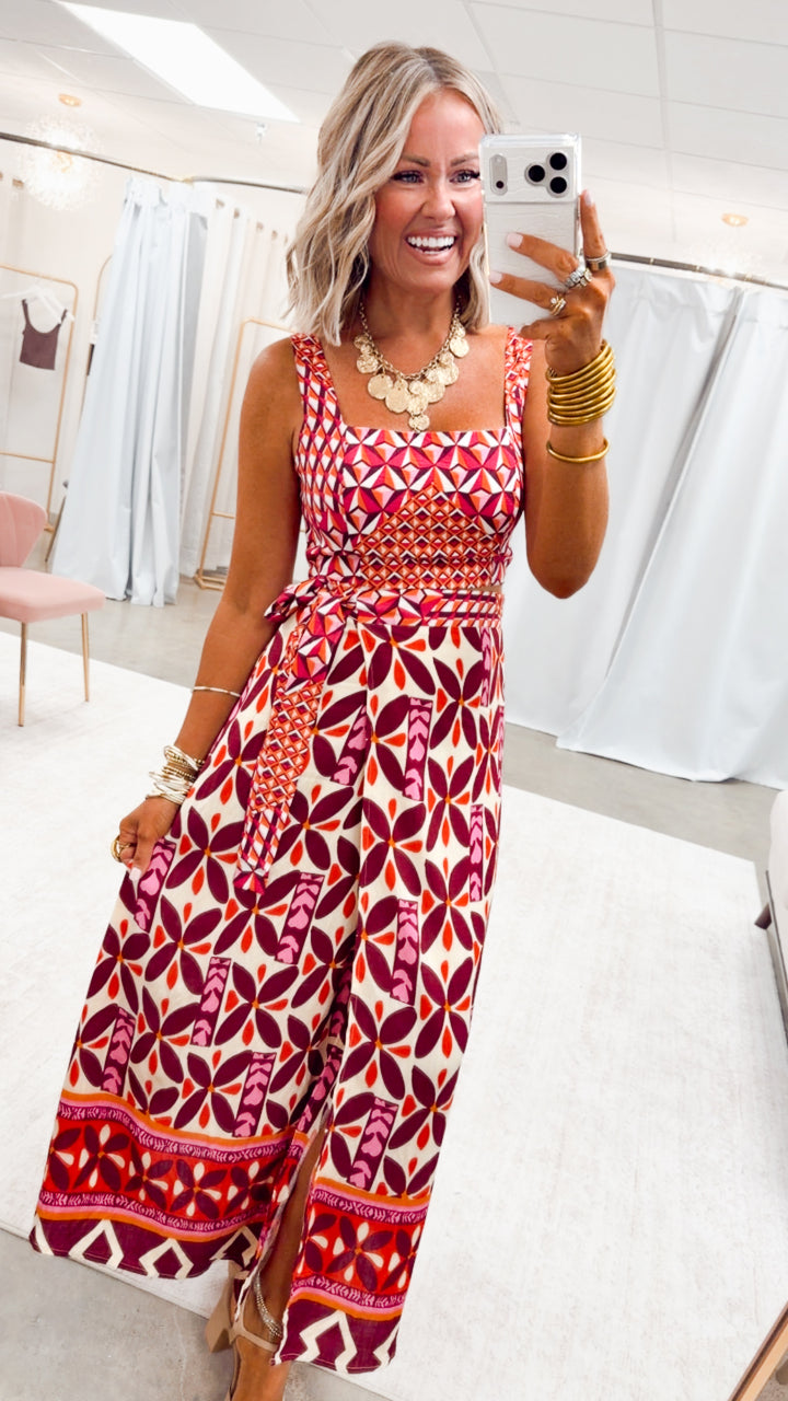 The Montego Wrap Skirt Set