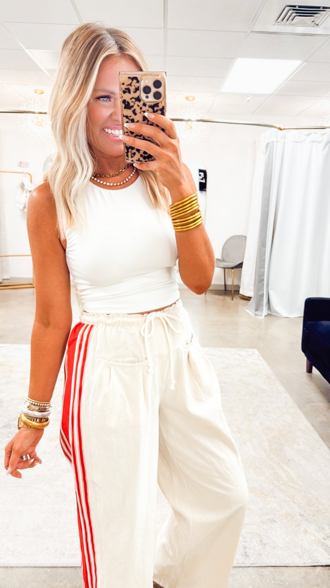 Sideline Luxe Pant-Ivory