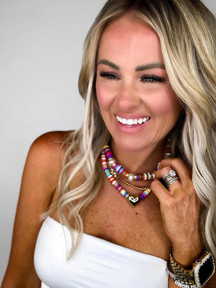 Hey Girlie Beaded Necklace