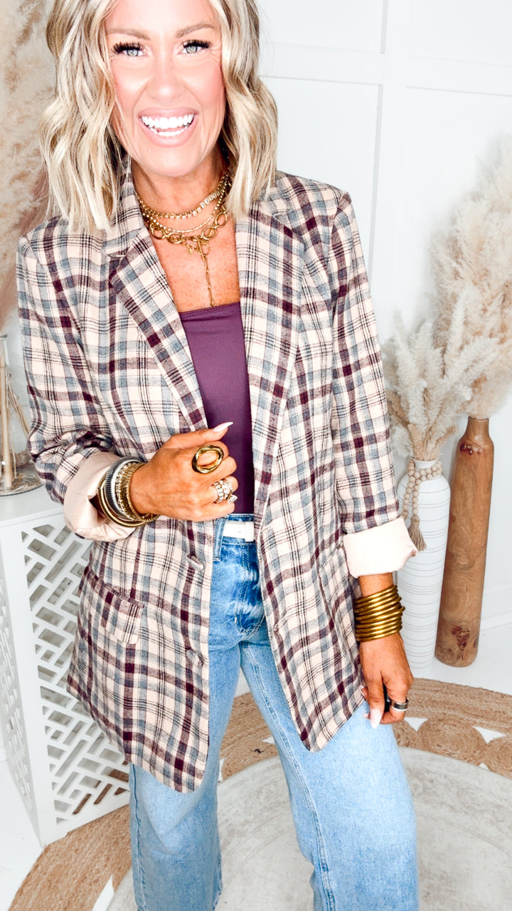 The Ashford Plaid Blazer
