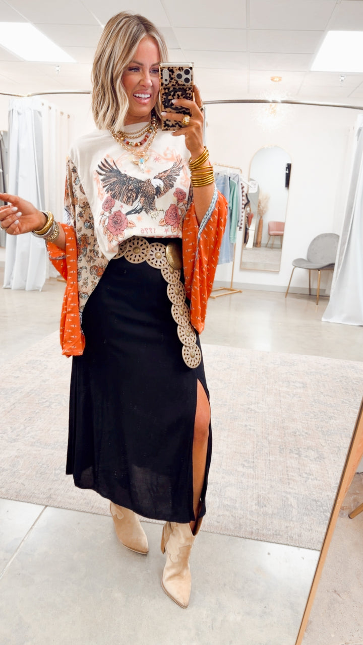 The Marlow Midi Skirt-Black