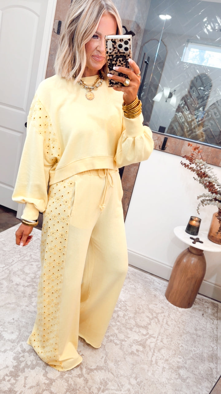 The Paloma Plush Set-Mellow Yellow