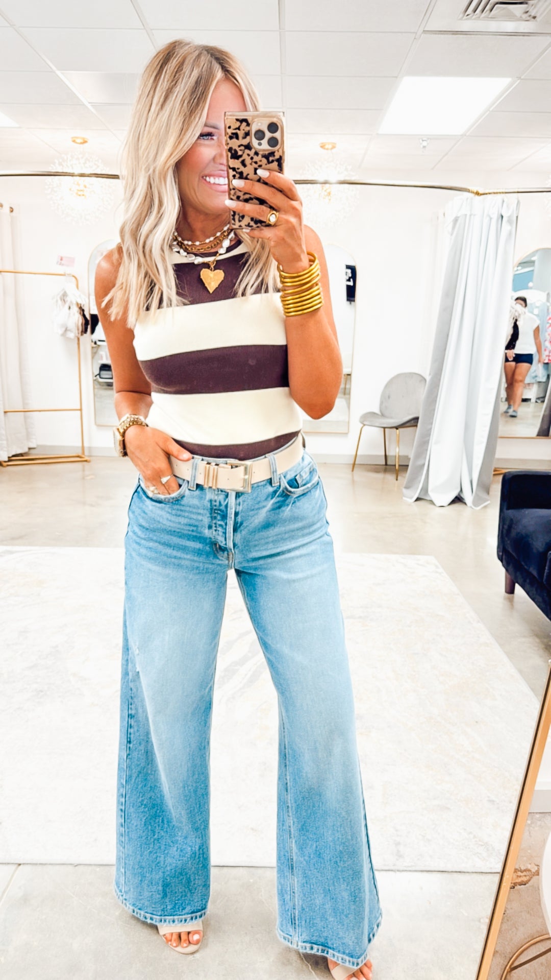 Latte Stripe Bodysuit