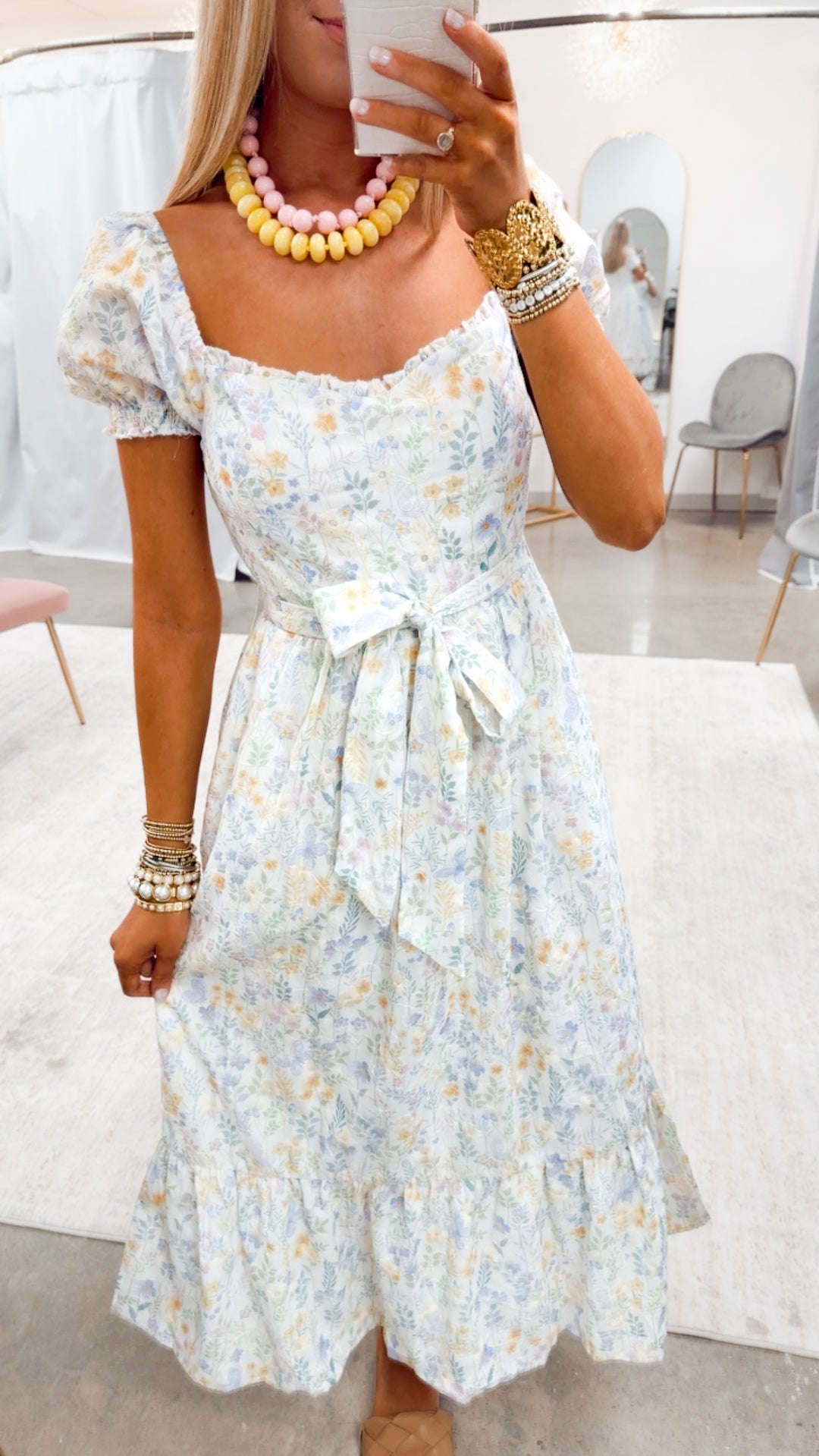 The Lucy Meadow Midi Dress