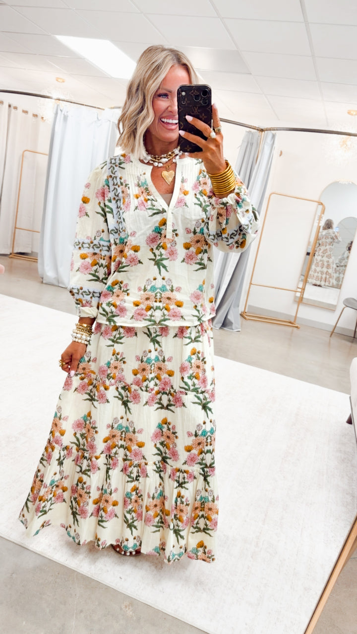 The Bloomfield Top & Maxi Skirt Set