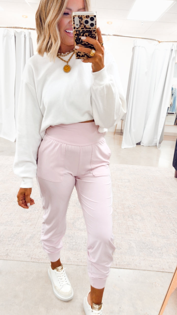 The Butter Flex Joggers-Sweet Pink