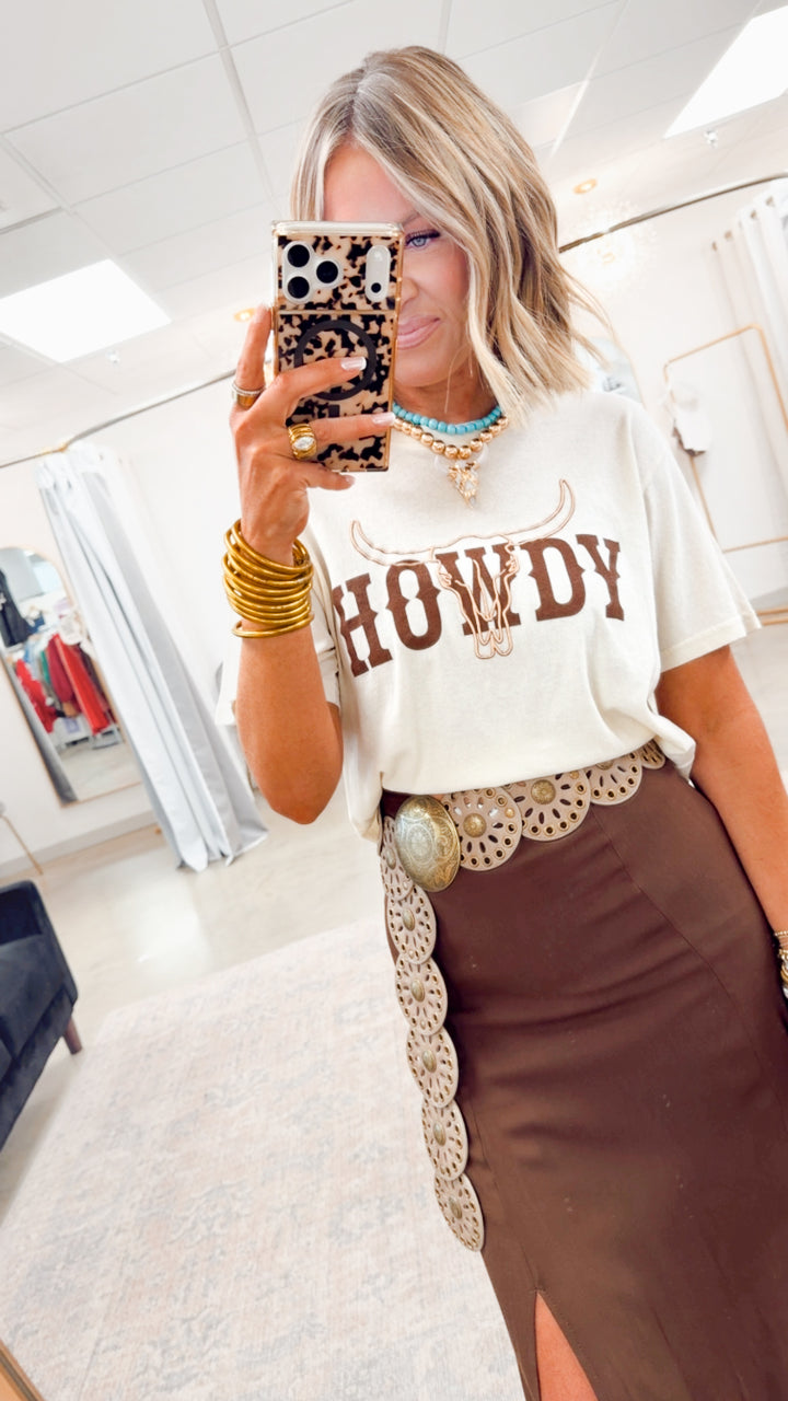 Howdy Longhorn Tee-Bone