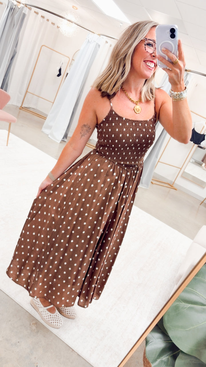 The Mocha Darling Midi Dress