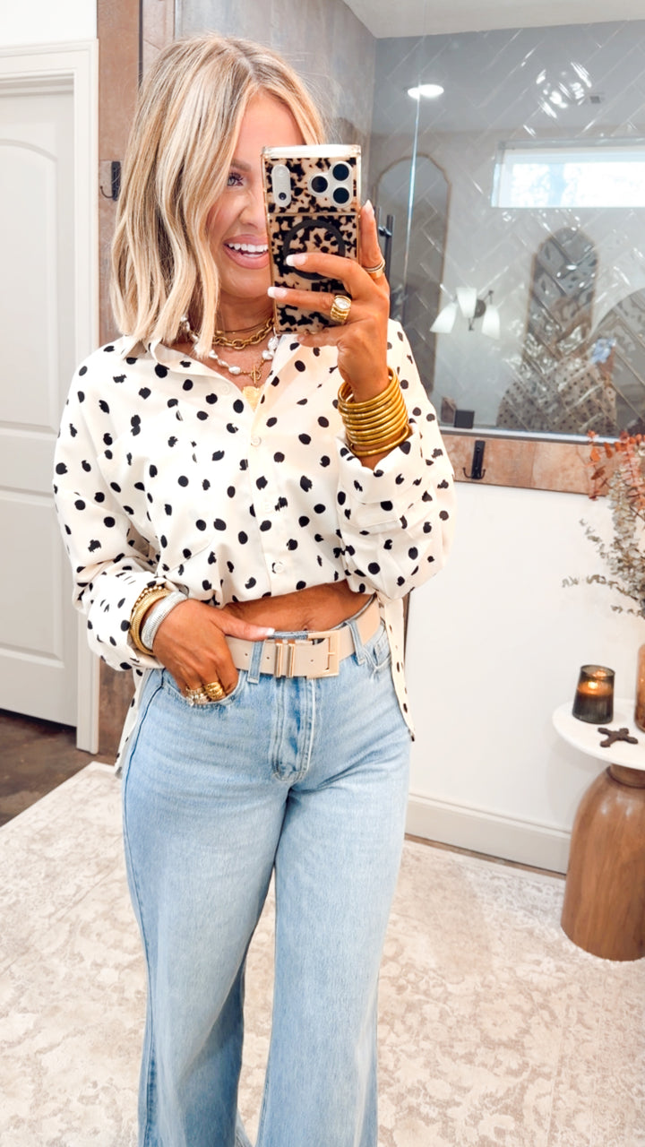 Classic Polka Dot Blouse