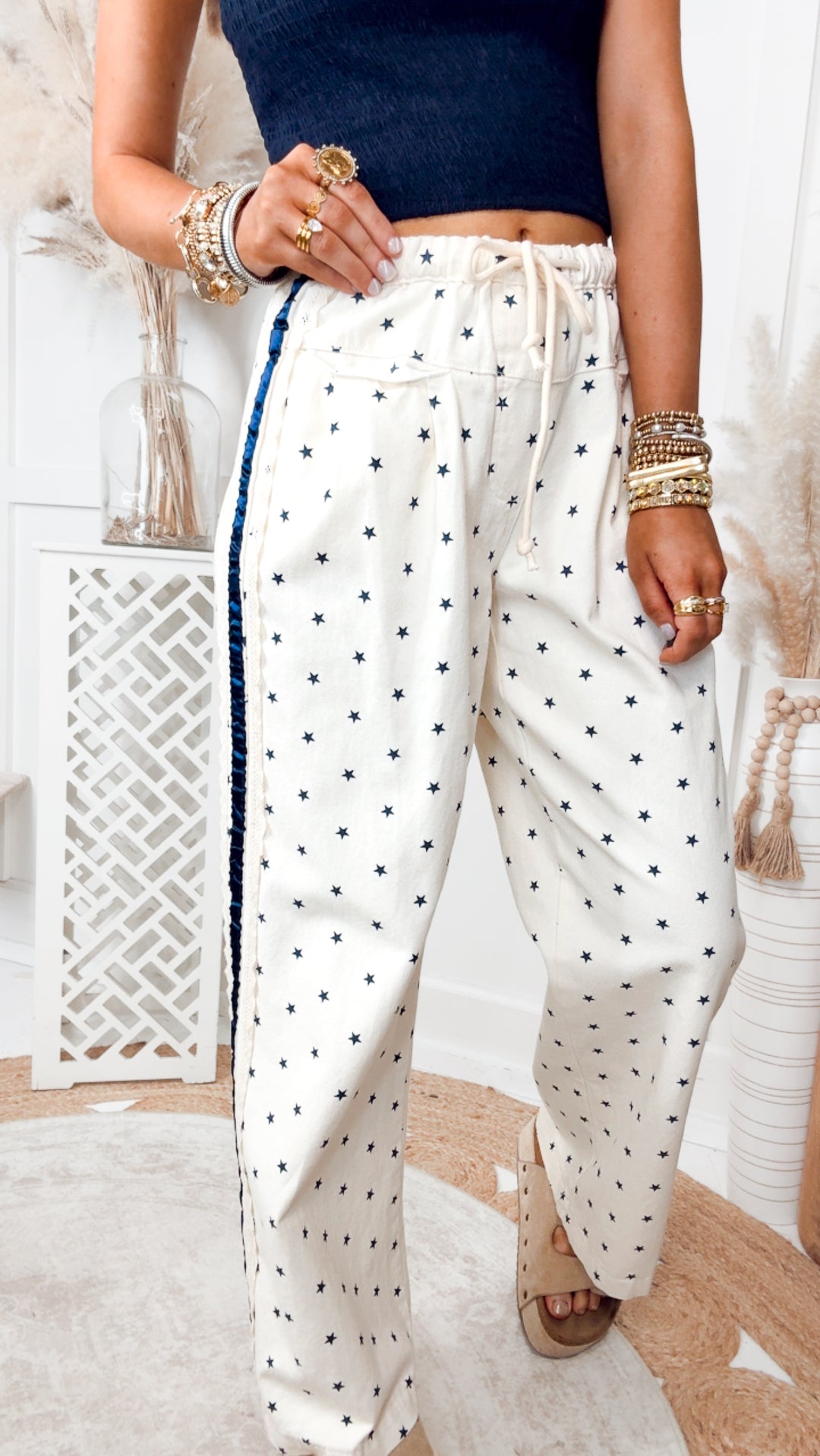The Millie Polka Dot Striped Pants