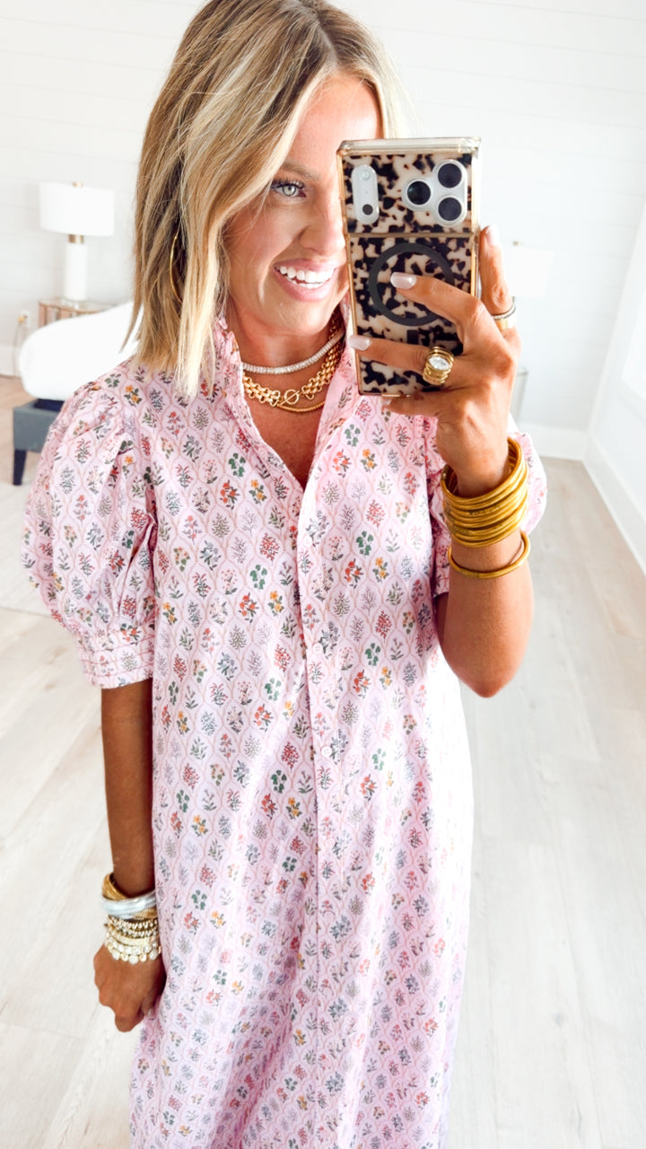 The Camellia Floral Midi Dress