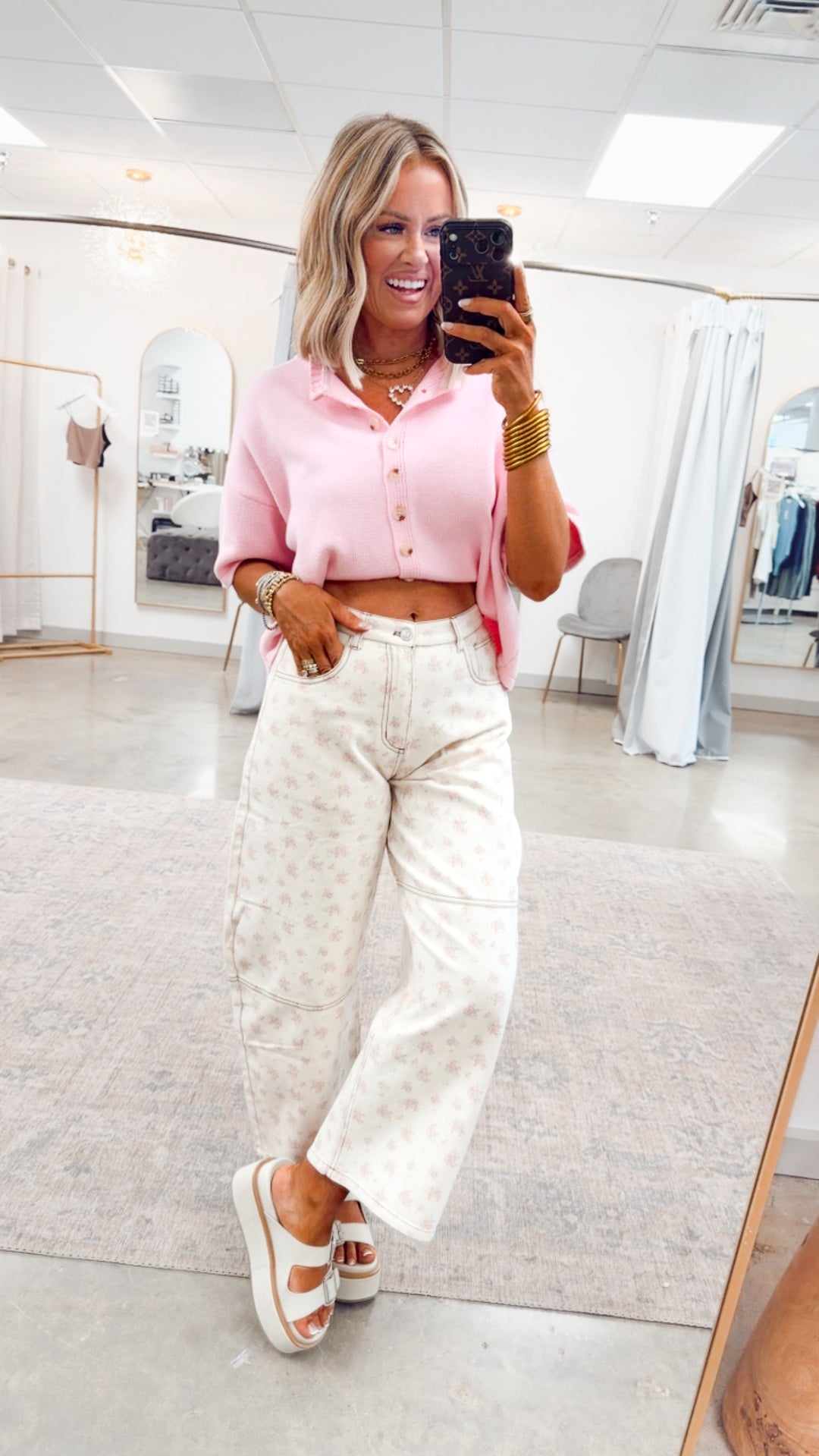 Meadow Bloom Barrel Jeans