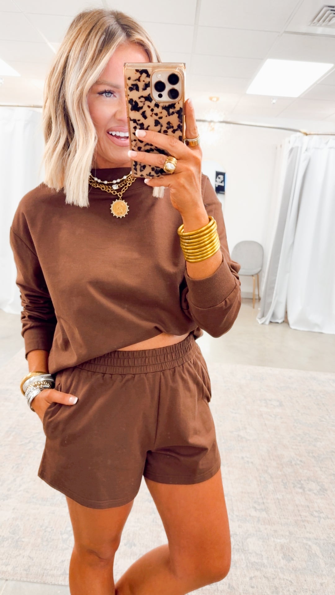 Hollis Two-Piece Set-Chocolate