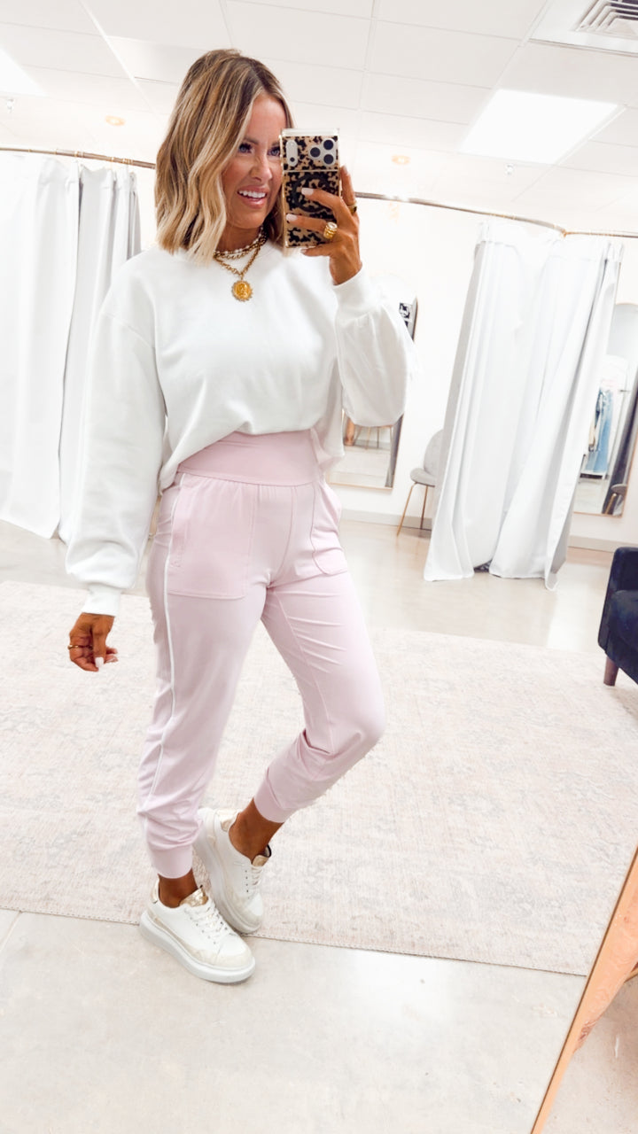 The Butter Flex Joggers-Sweet Pink
