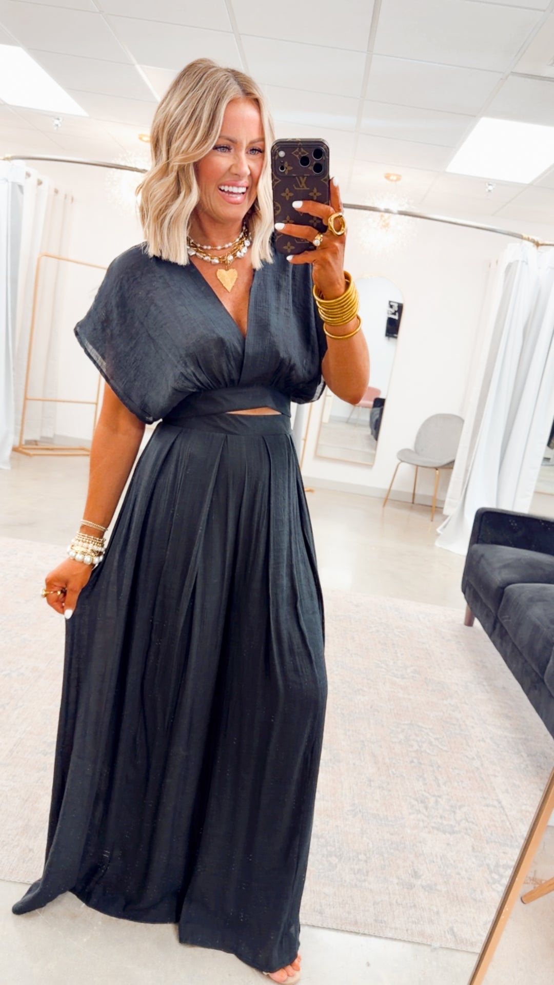 The Precision Two-Piece Set-Black