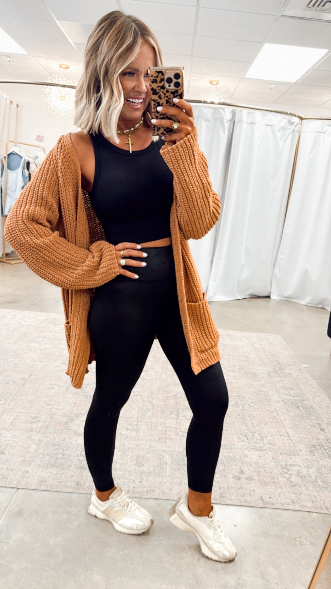 Hollow Pines Cardigan-Burnt Topaz