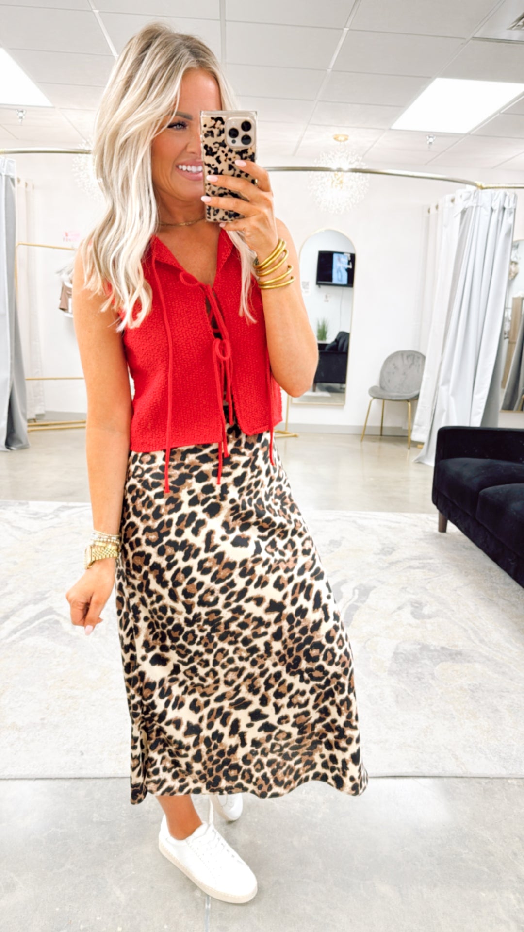 Savanna Chic Leopard Skirt