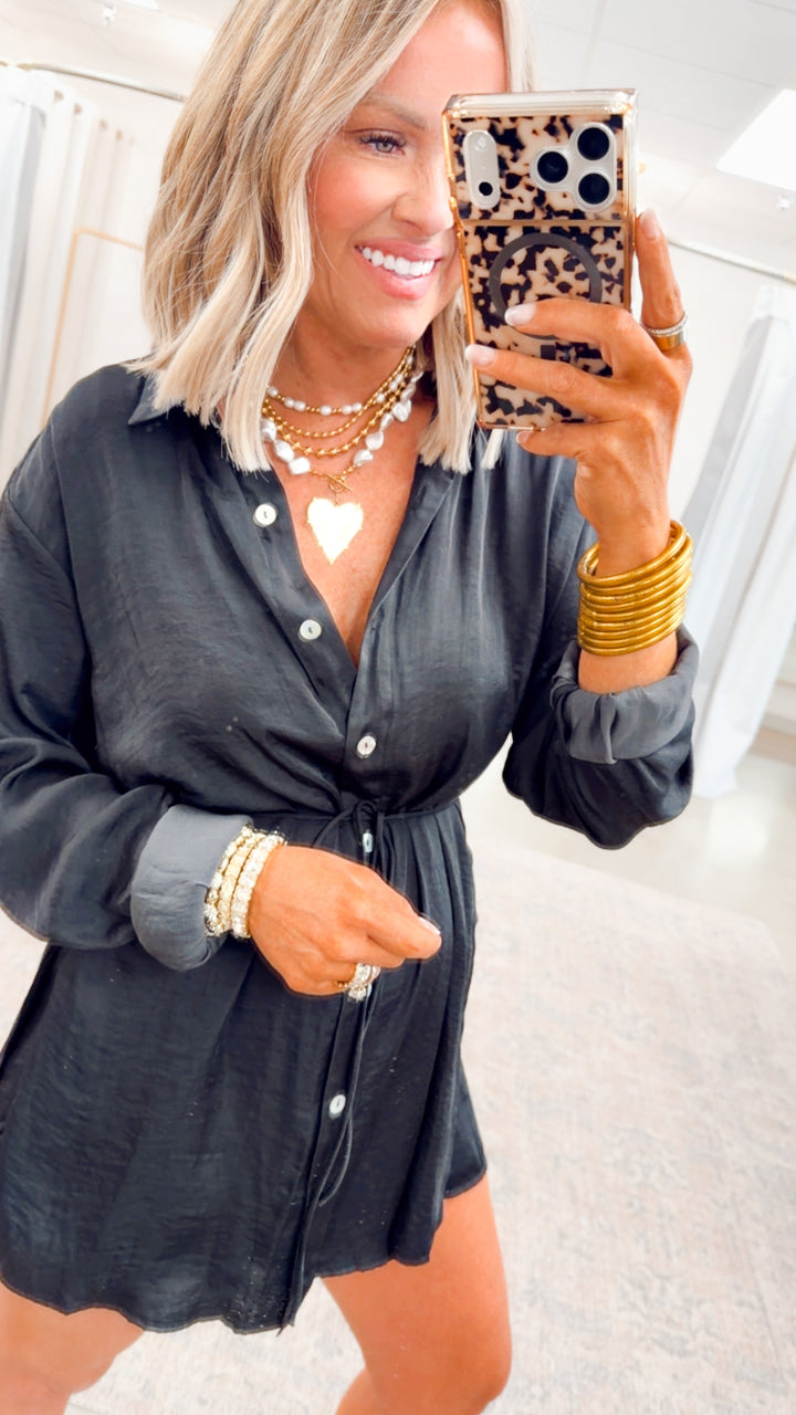 Soleil Darling Romper-Black