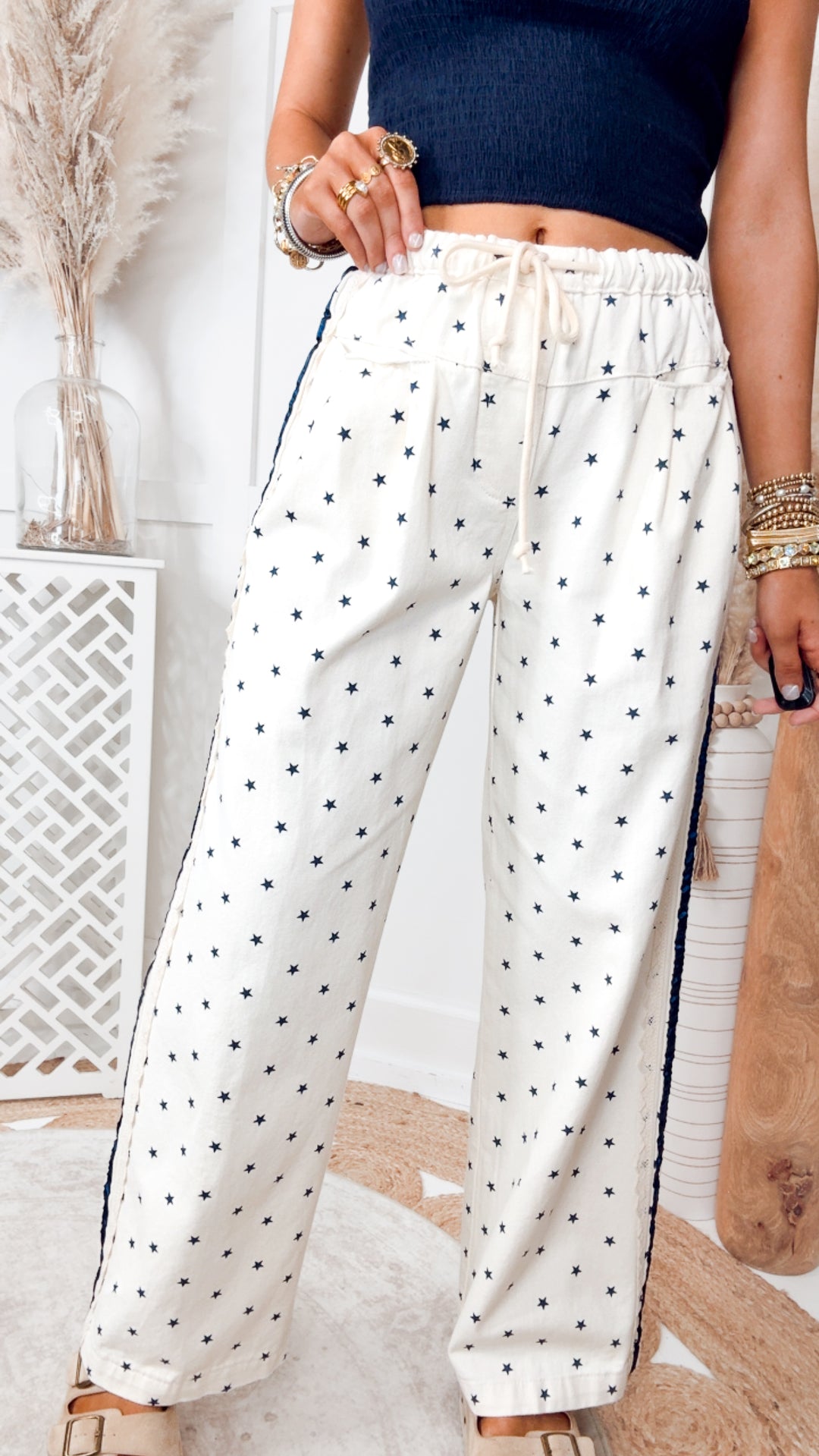 The Millie Polka Dot Striped Pants
