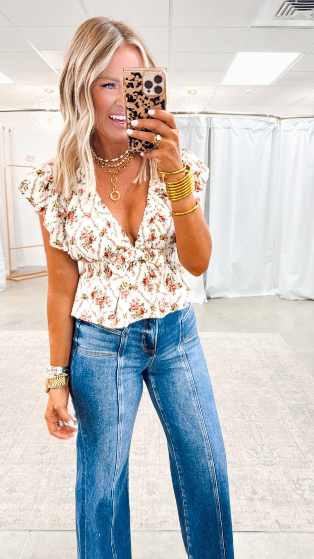 Giselle Floral Ruffle Top