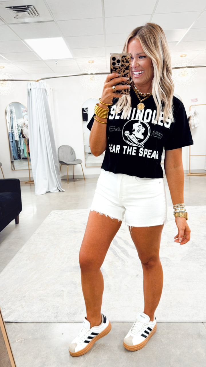 Seminoles Fear The Spear Cropped Tee