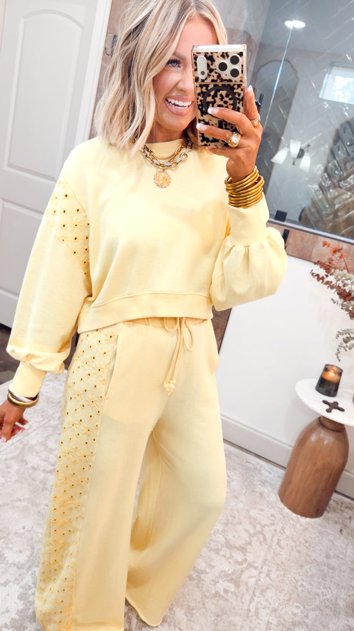 The Paloma Plush Set-Mellow Yellow