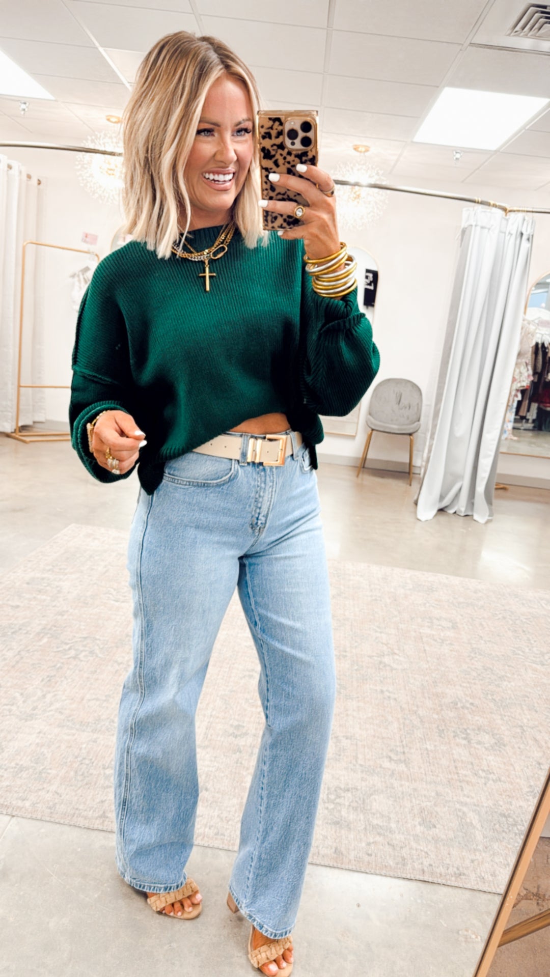 Gina Oversized Cropped Sweater