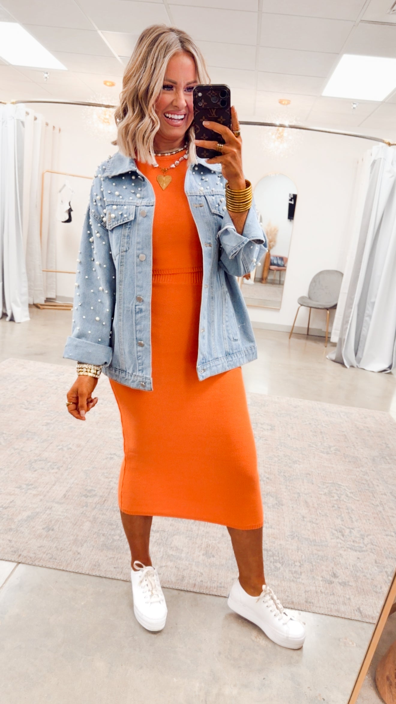 Pearl and Rhinestone Denim Jacket – Sparkle Tallahassee