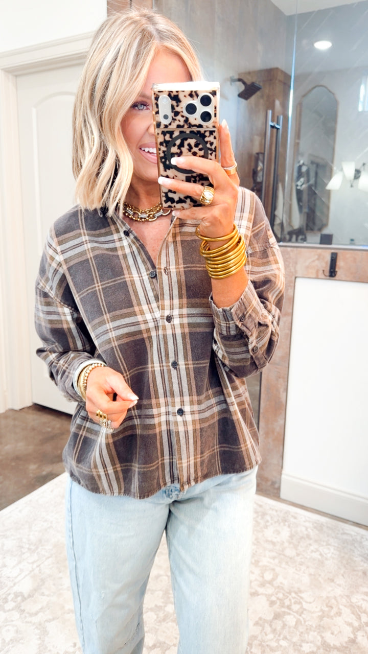 The Briggs Flannel Top