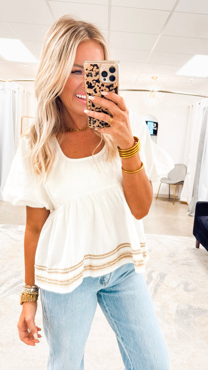 Arabella Babydoll Top