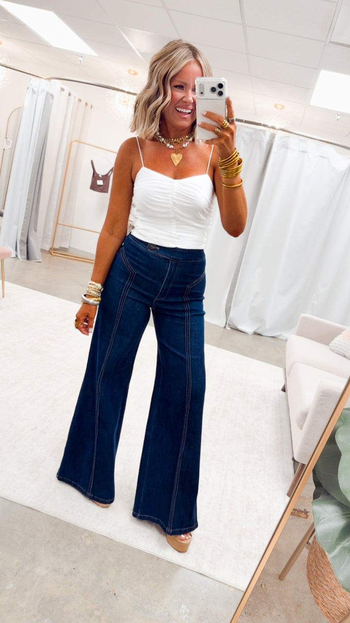 Katherine High Waisted Wide Leg Jean