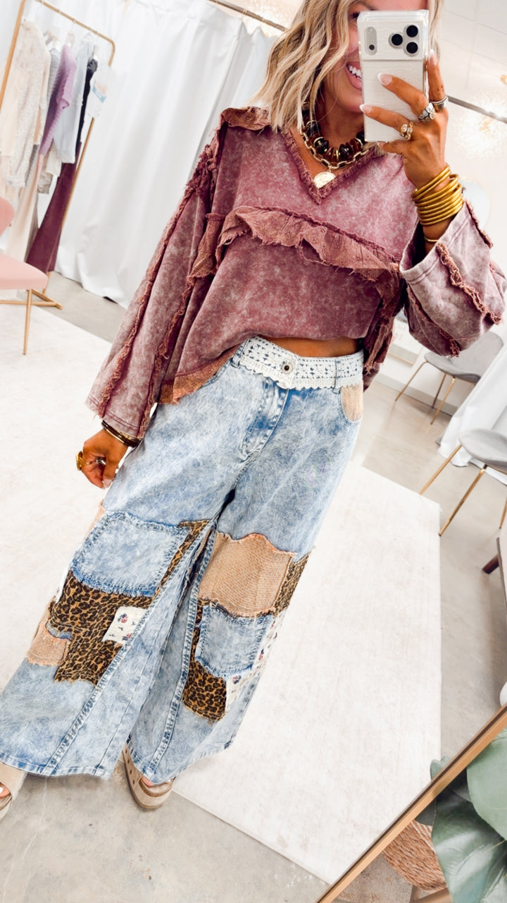 The Wild Card Pants-Denim