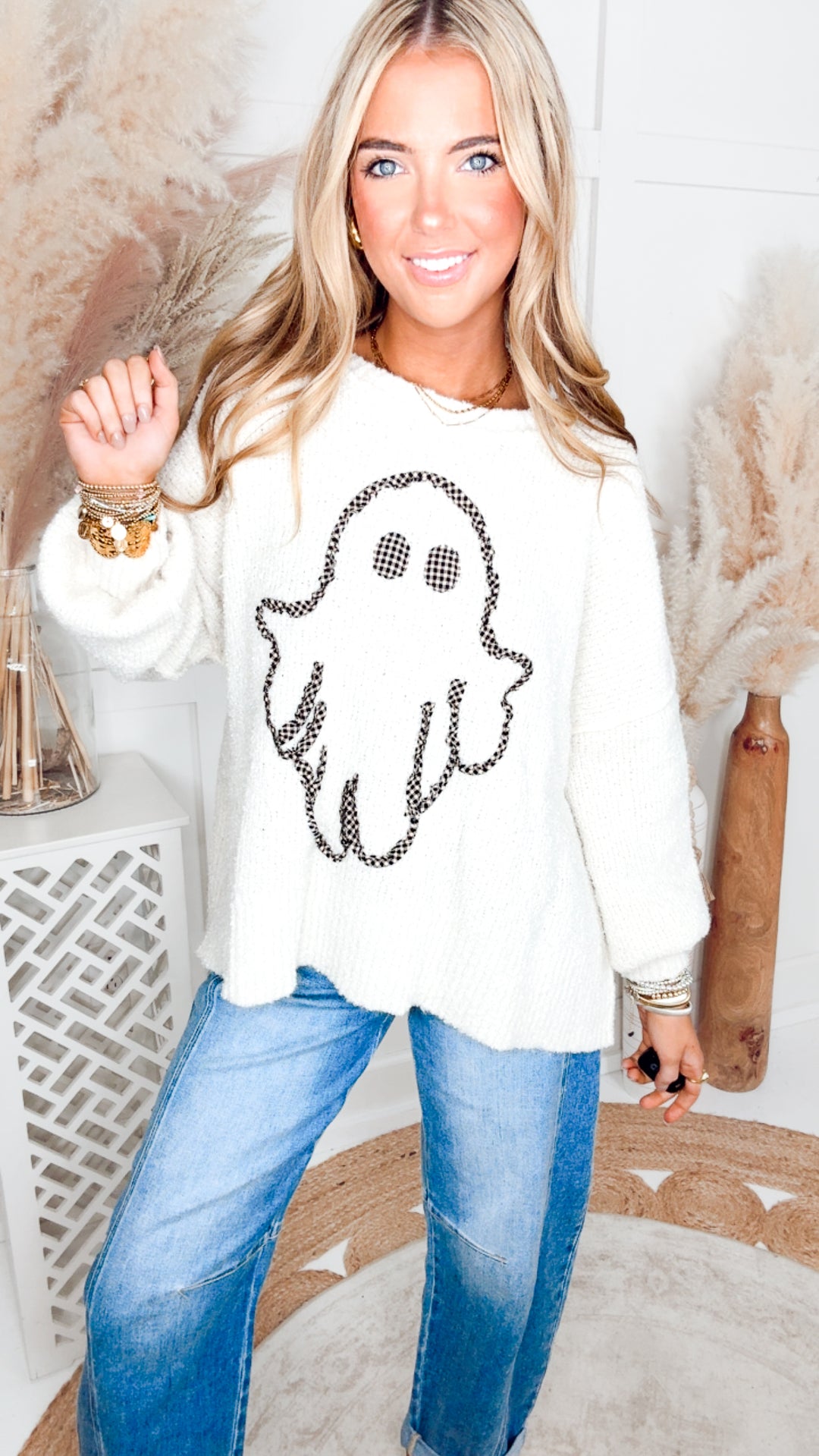 The Ghostly Darling Sweater-Ivory