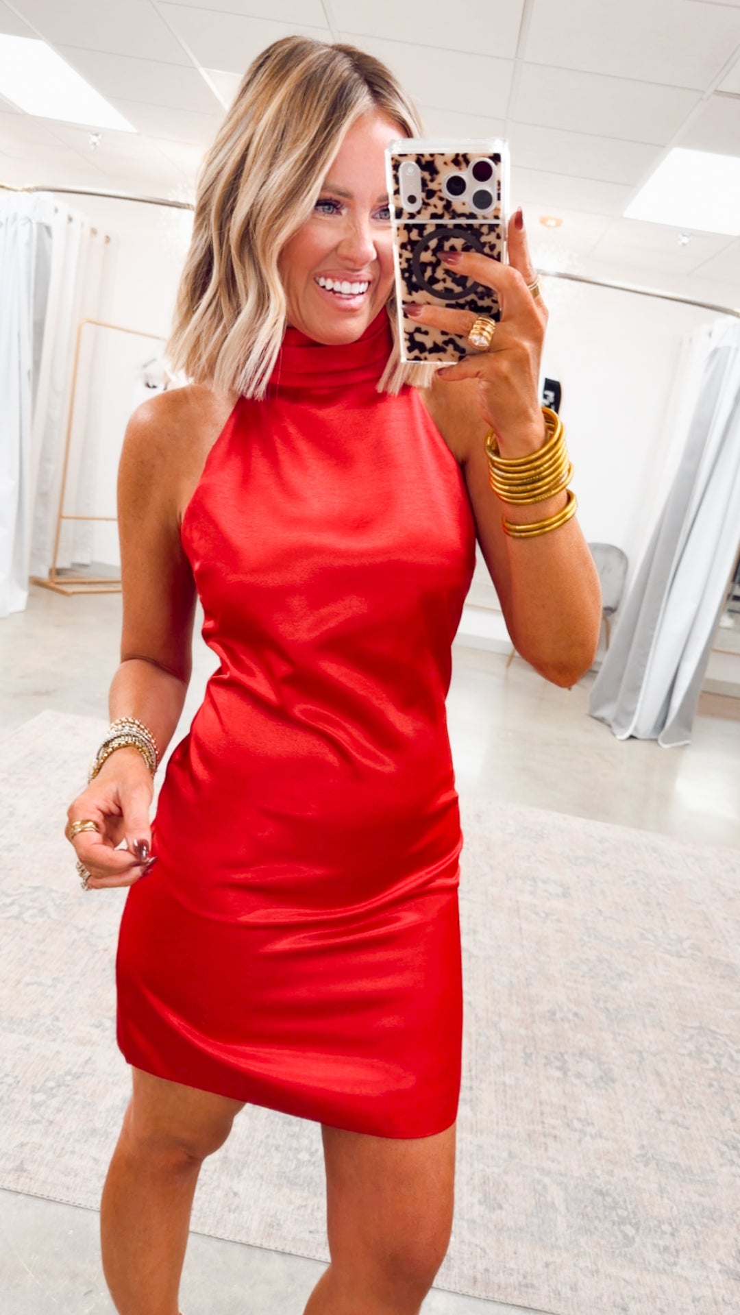 Enchanted Eve Mini Dress-Red