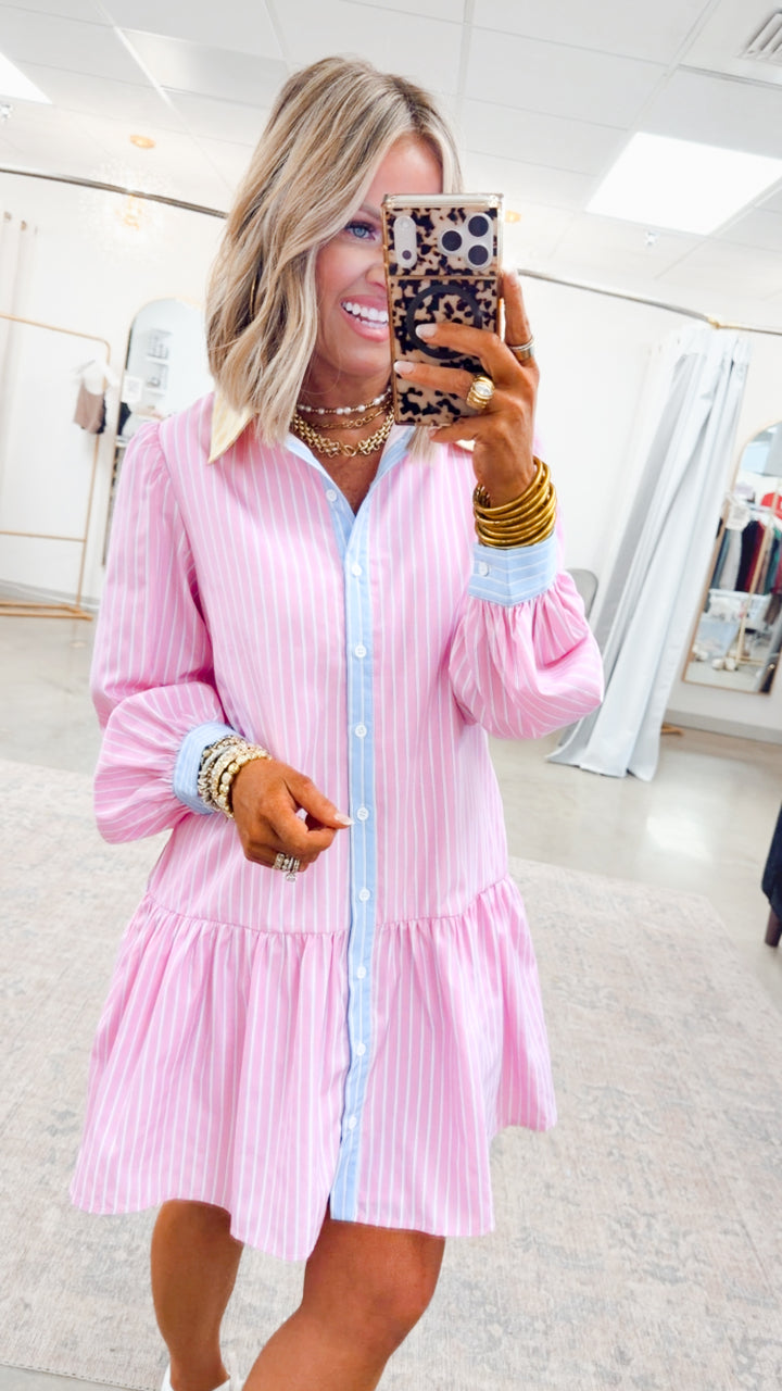 Bayside Pinstripe Dress