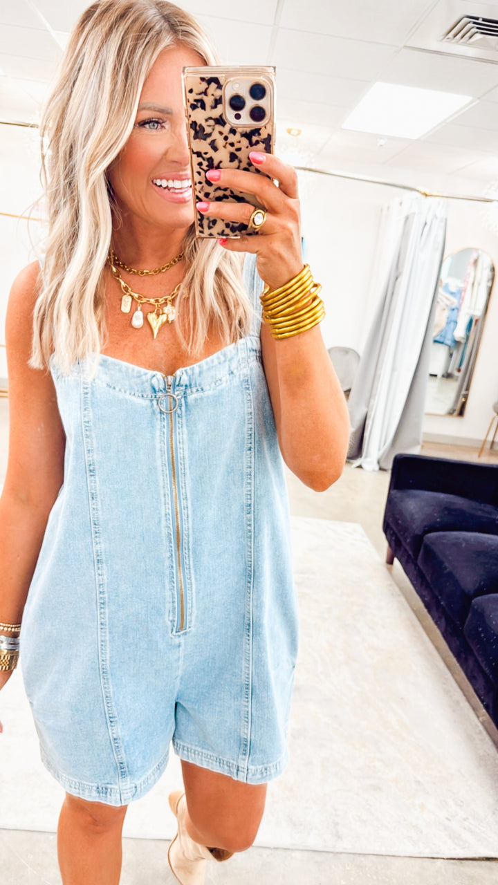 Phoenix Front Zip Romper