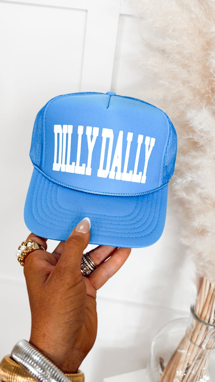 Dilly Dally Cloud Blue Trucker Hat