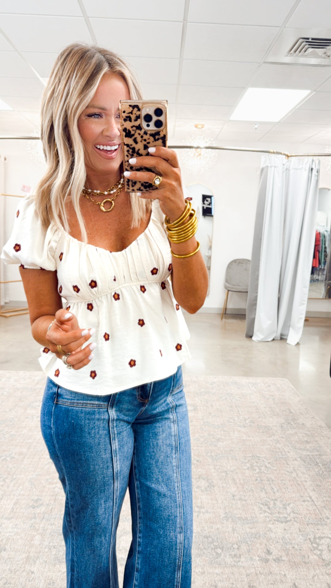 Daisy Pleated Blouse