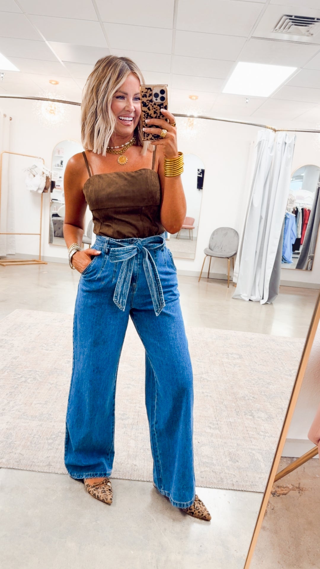 Aurelia Cami Top-Dark Oak