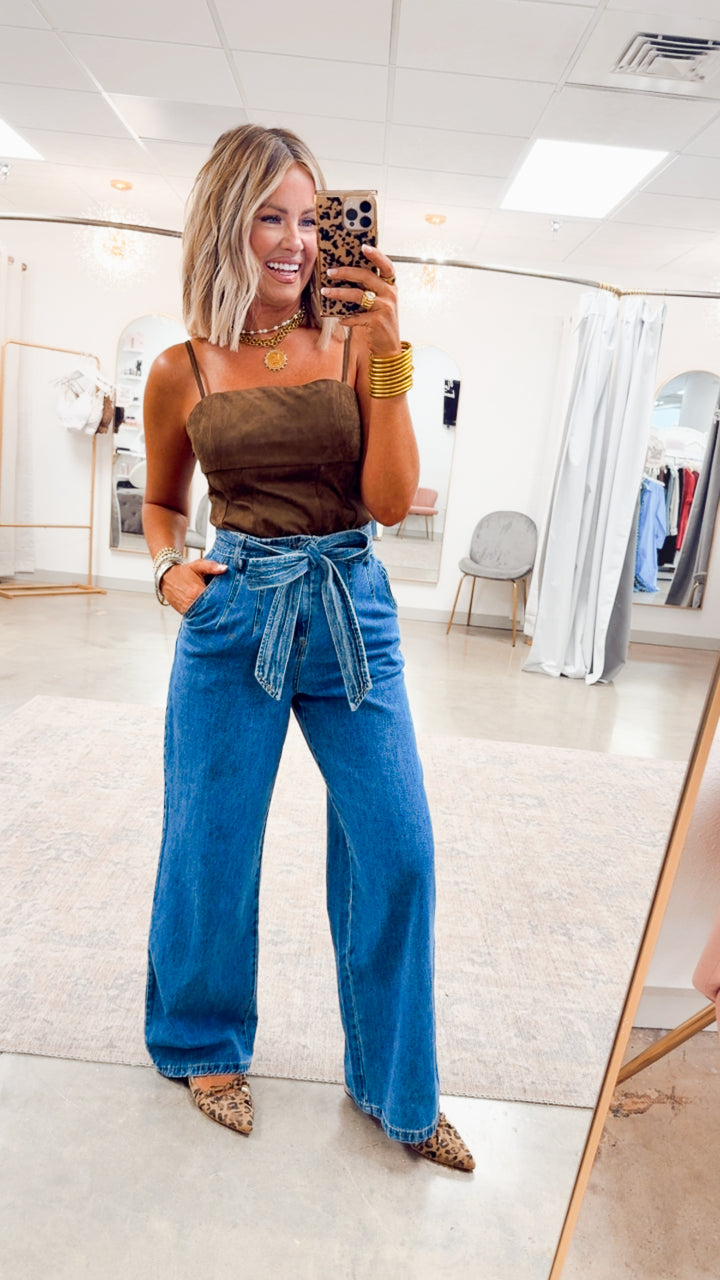 Aurelia Cami Top-Dark Oak