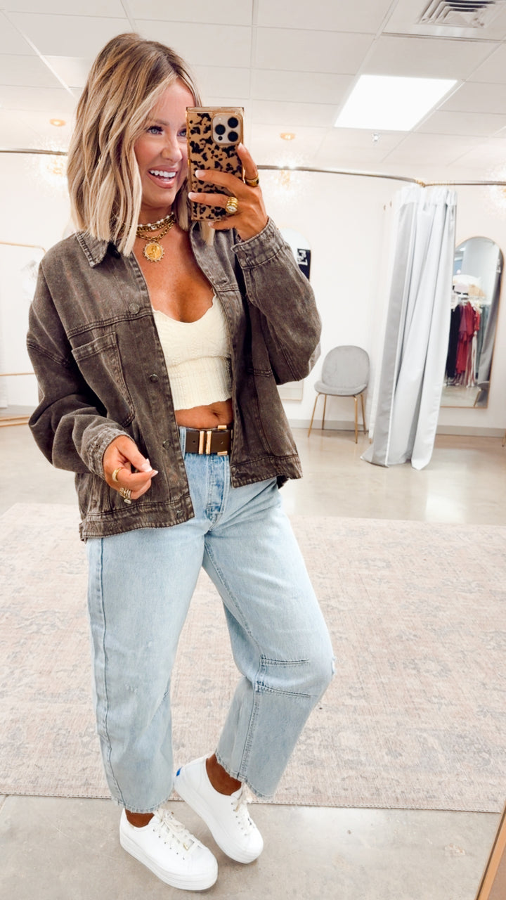 Oak Ridge Denim Jacket-Black Coffee