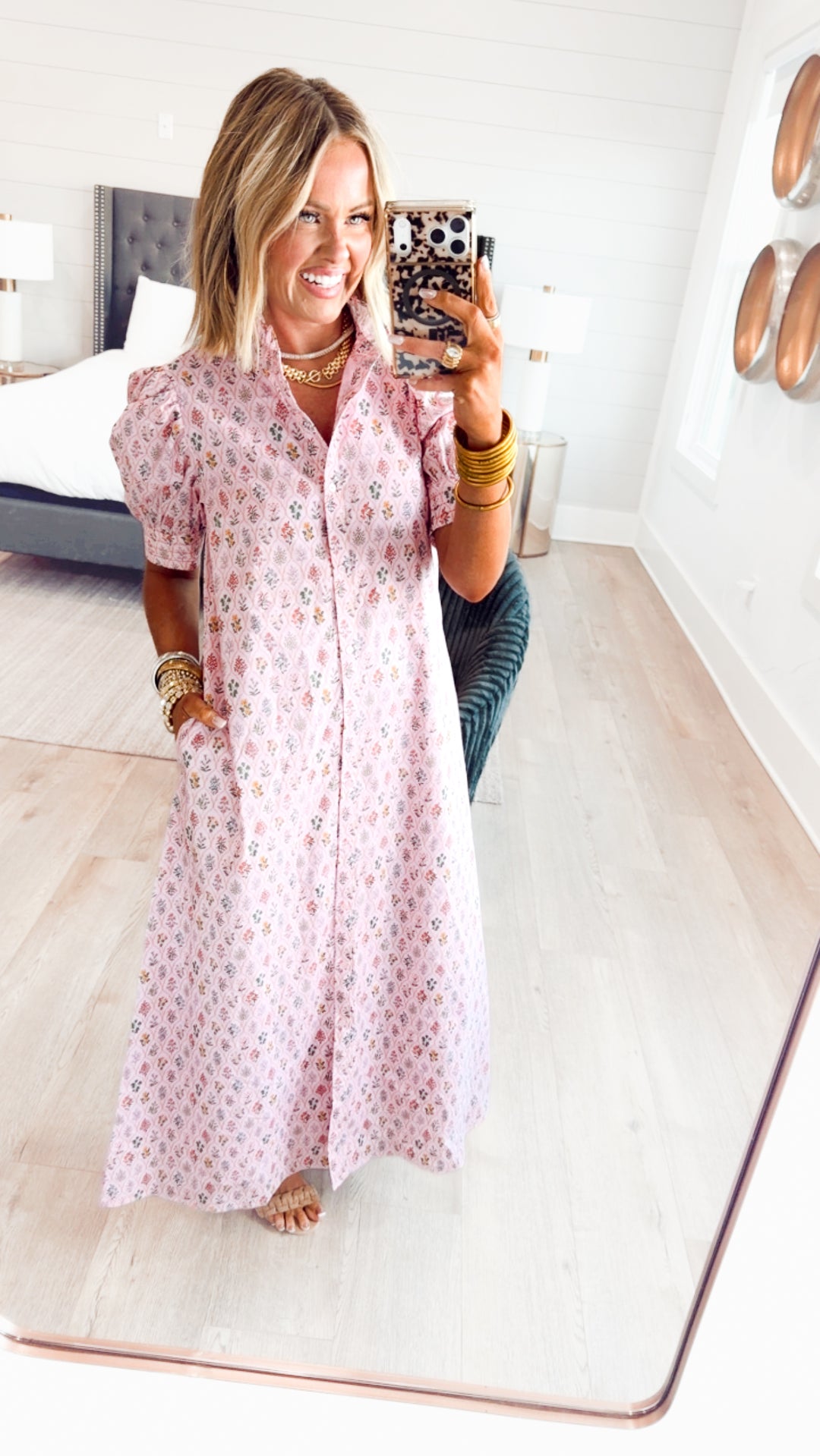 The Camellia Floral Midi Dress