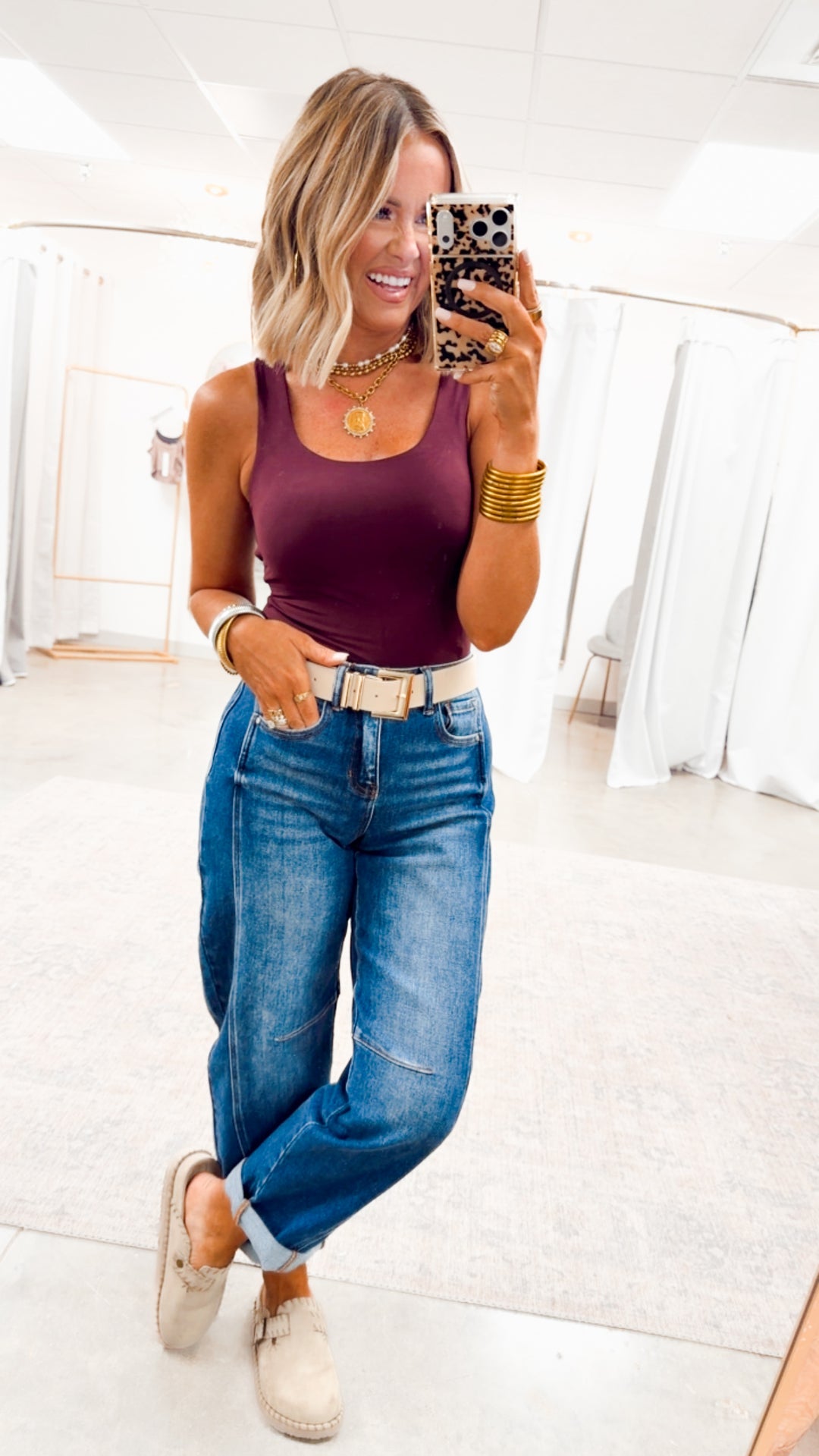 Rae Sleeveless Bodysuit-Cassis