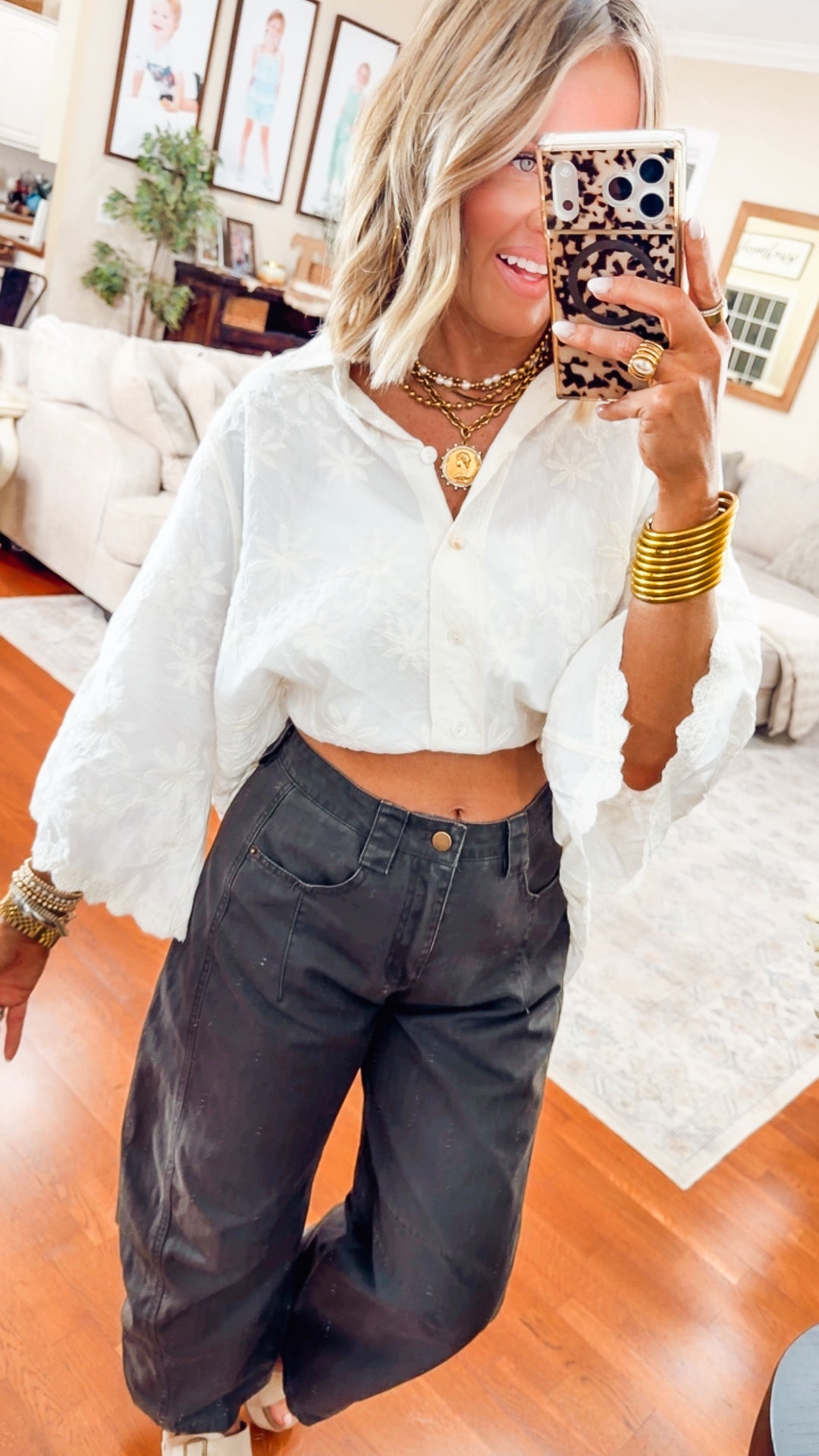 Jade Wide Leg Pintuck Pants