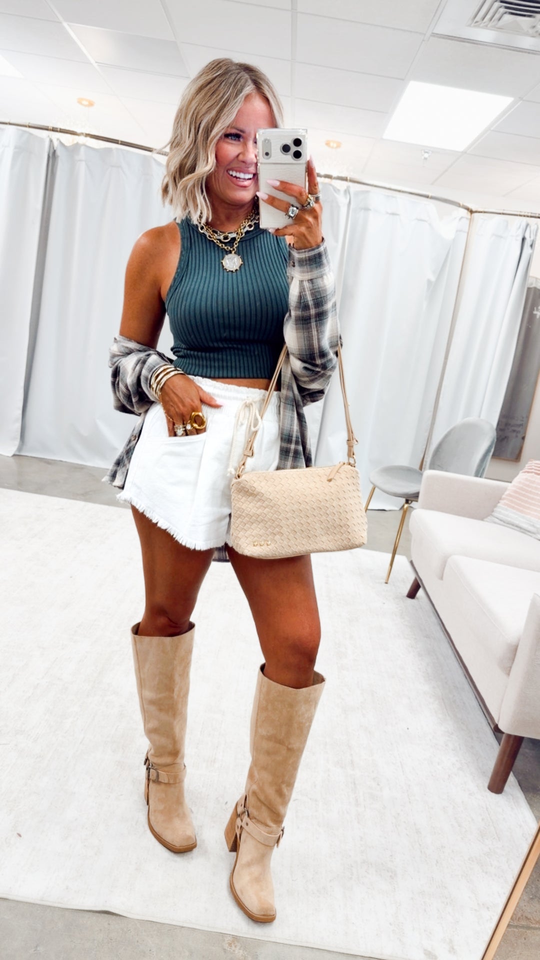 The Everyday Rib Tank-Vintage Pine Grove
