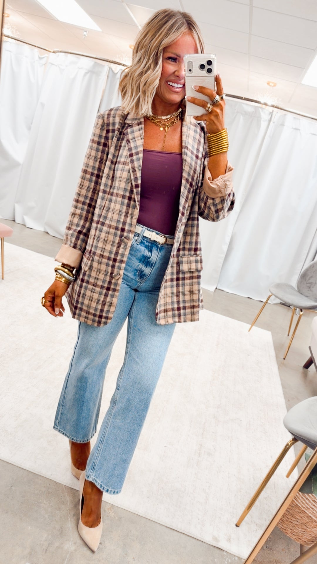 The Ashford Plaid Blazer